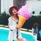 Giant Inflatable Ice Cream Cone for Summer Party (36 Inches, Pack of 3)